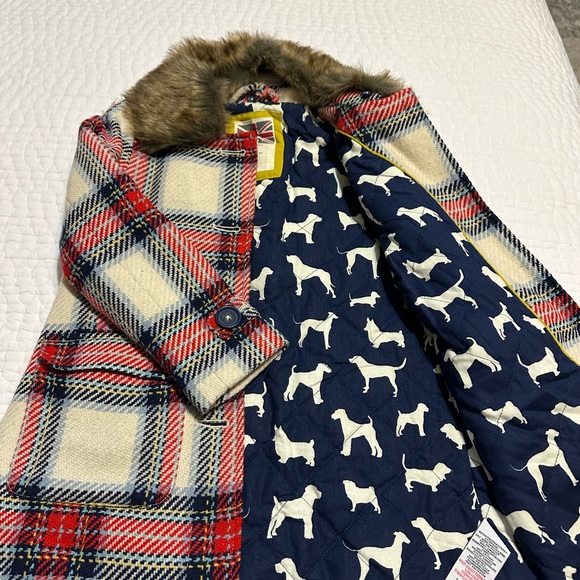 Mini Biden Girls Plaid coat- size 6-7yr - Picture 3 of 5
